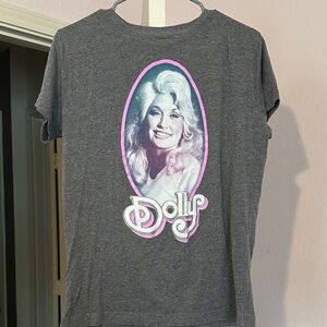 Gray Graphic Dolly Parton Women's Top